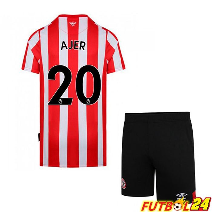 Camiseta Brighton (AJER 20) Niños Titular Rojo/Blanca 2021/22