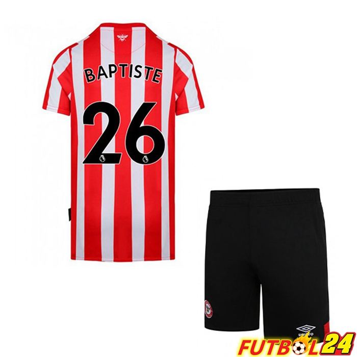 Camiseta Brighton (BAPTISTE 26) Niños Titular Rojo/Blanca 2021/22
