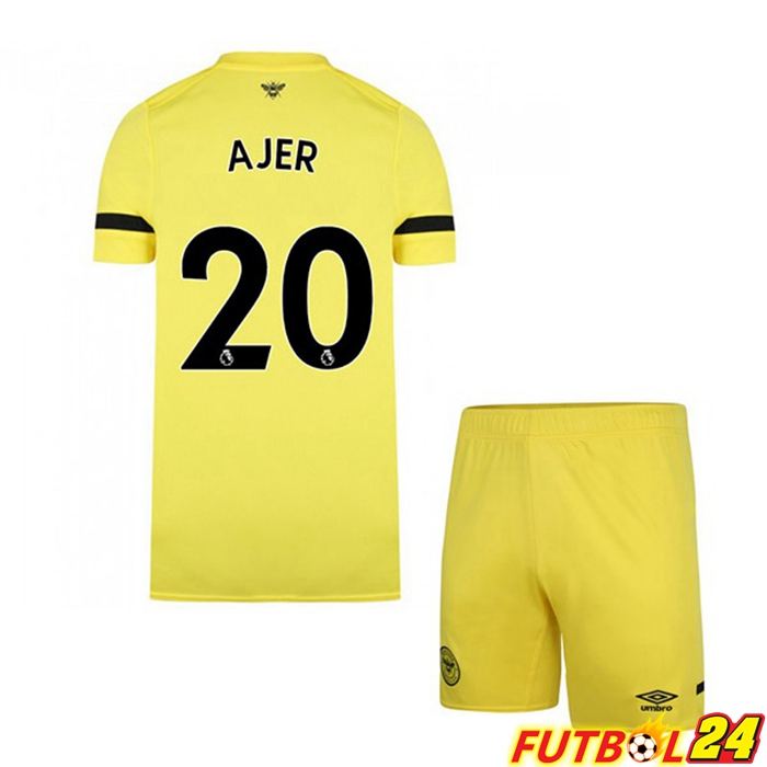 Camiseta Brighton (AJER 20) Niños Alternativo Amarillo 2021/22