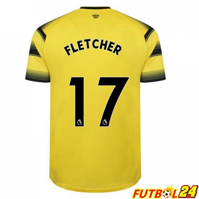 Camiseta Watford FC (FLETCHER 17) Titular Amarillo/Negro 2021/22