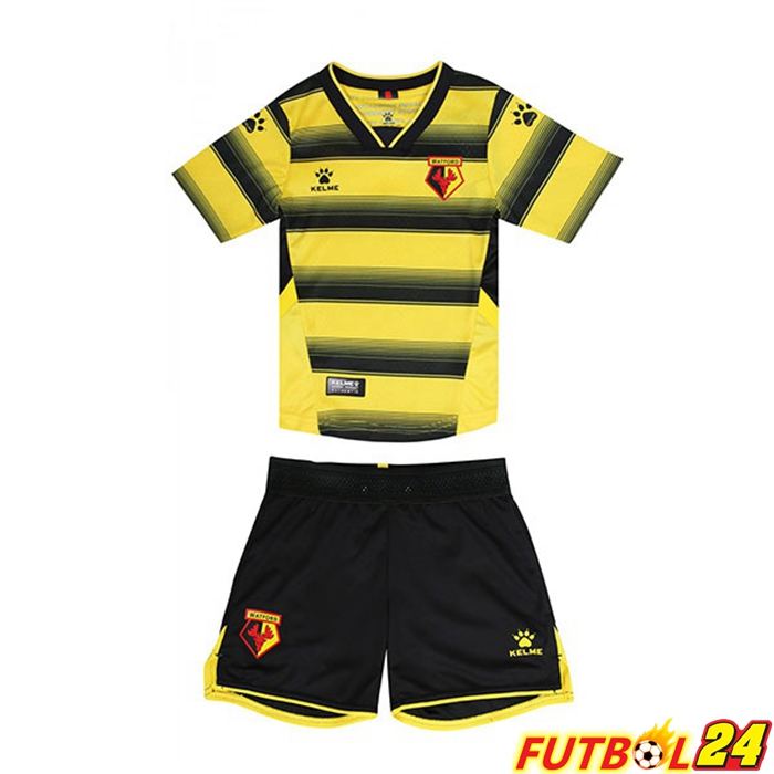 Camiseta Watford FC Niños Titular Amarillo/Negro 2021/22