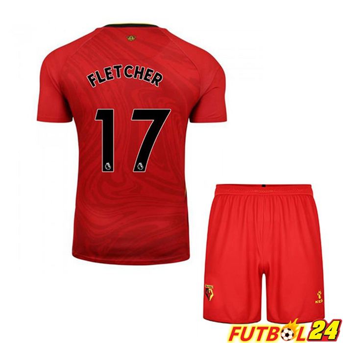 Camiseta Watford FC (FLETCHER 17) Niños Alternativo Rojo 2021/22