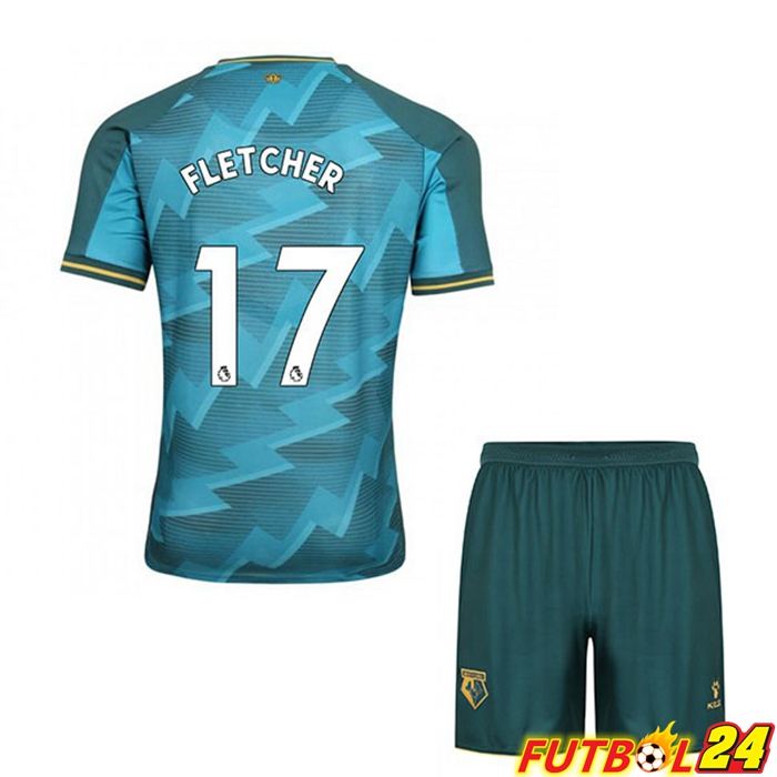 Camiseta Watford FC (FLETCHER 17) Niños Tercero Azul 2021/22