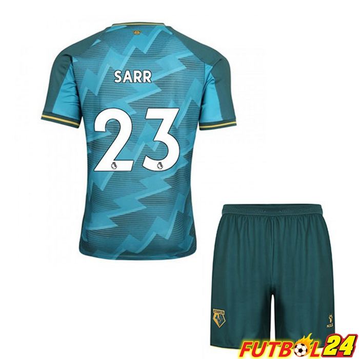 Camiseta Watford FC (SARR 23) Niños Tercero Azul 2021/22