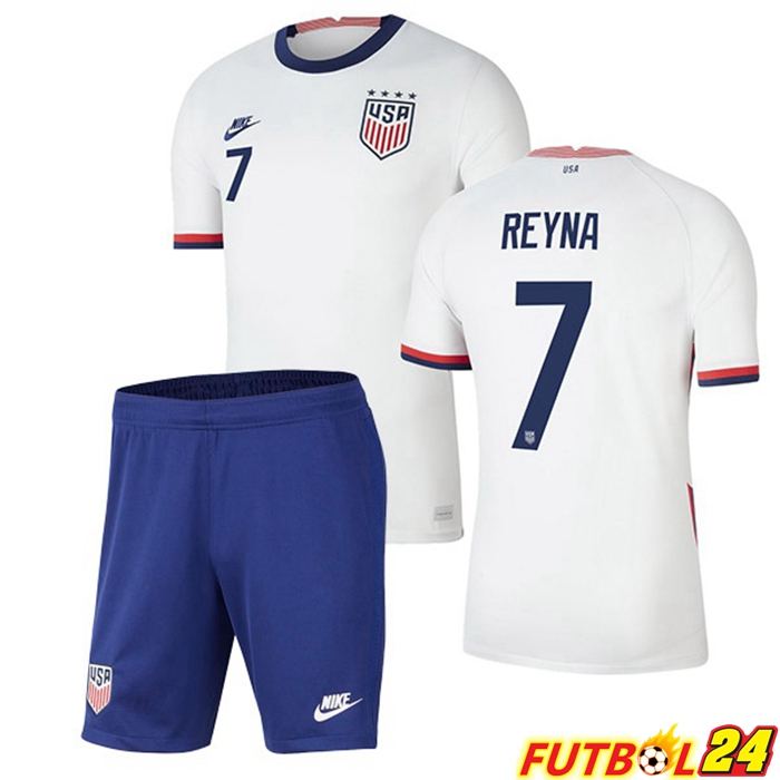 Camisetas Seleccion Estados Unidos (REYNA 7) Niños Titular 2020/2021