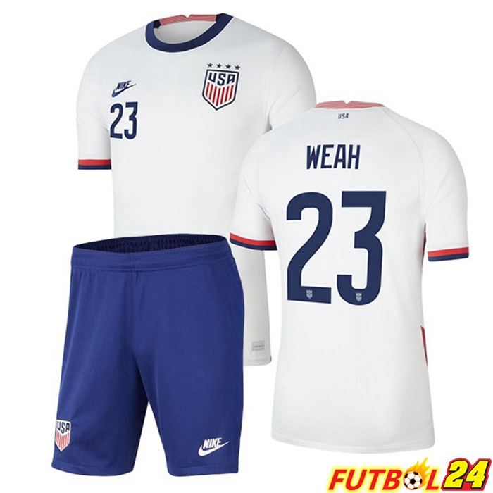 Camisetas Seleccion Estados Unidos (WEAH 23) Niños Titular 2020/2021