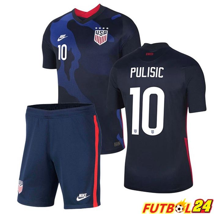 Camisetas Seleccion Estados Unidos (PULISIC 10) Niños Alternativo 2020/2021