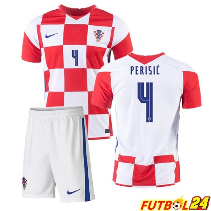 Camisetas Seleccion Croacia (PERIŠIĆ 4) Niños Titular 2020/2021