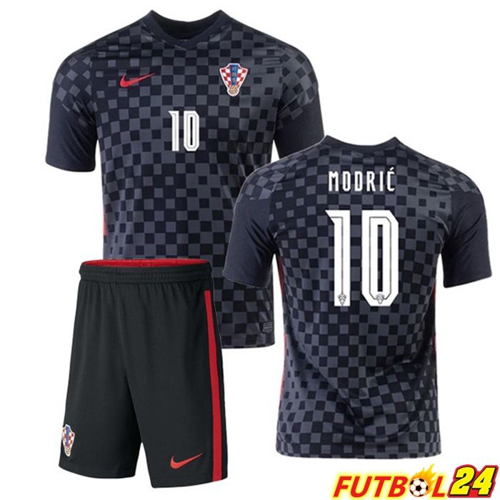 Camisetas Seleccion Croacia (MODRIĆ 10) Niños Alternativo 2020/2021
