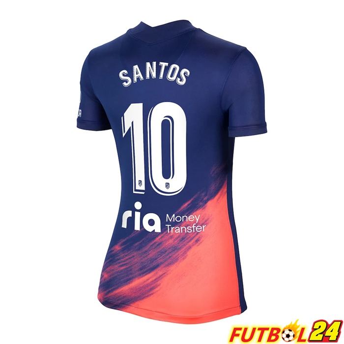 Camiseta Atletico Madrid (CORREA 10) Mujer Alternativo Azul Marino 2021/2022