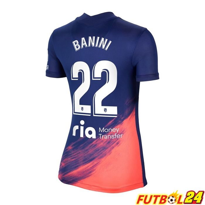 Camiseta Atletico Madrid (Hermoso 22) Mujer Alternativo Azul Marino 2021/2022