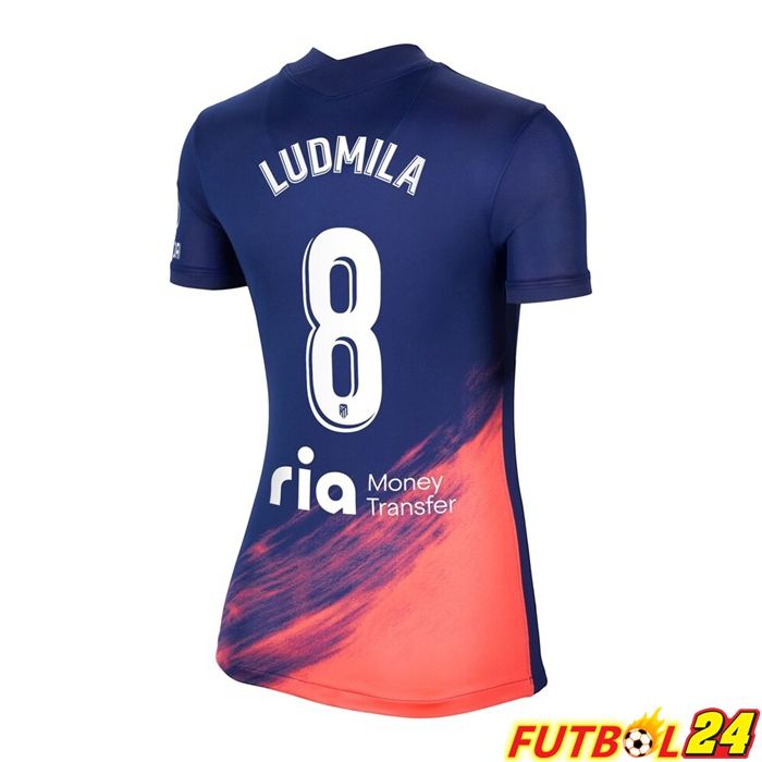 Camiseta Atletico Madrid (GRIEZMANN 8) Mujer Alternativo Azul Marino 2021/2022