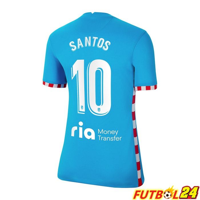 Camiseta Atletico Madrid (CORREA 10) Mujer Tercero Azul 2021/2022
