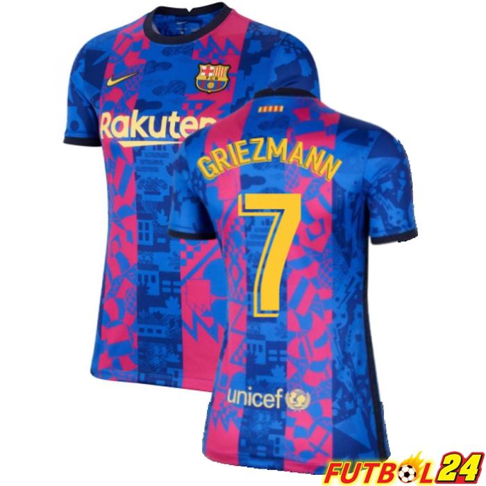 Camiseta FC Barcelona (Griezmann 7) Mujer Tercero 2021/2022