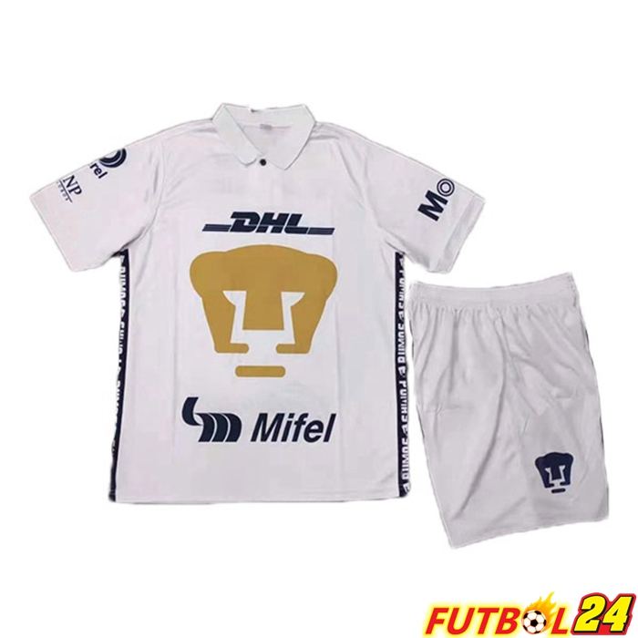 Camiseta Pumas UNAM Niños Titular Blanca 2021/22