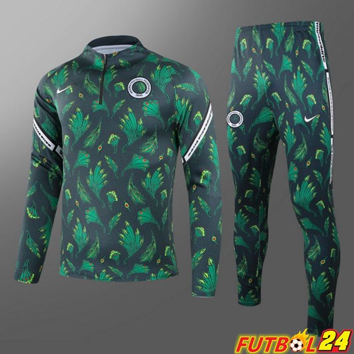 Chaquetas Chandal Niño Niño Nigeria Verde Fonce 2021/2022