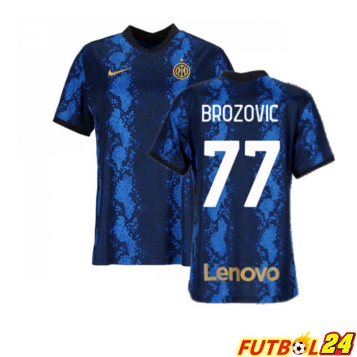 Camiseta Inter Milan（BROZOVIC 77）Mujer Titular Azul 2021/2022