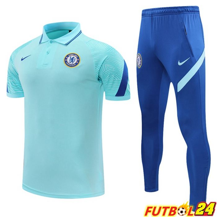 Camiseta Polo Chelsea + Pantalones Azul 2021/2022