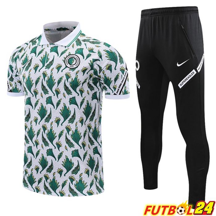 Camiseta Polo Nigeria + Pantalones Blanca Verde 2021/2022
