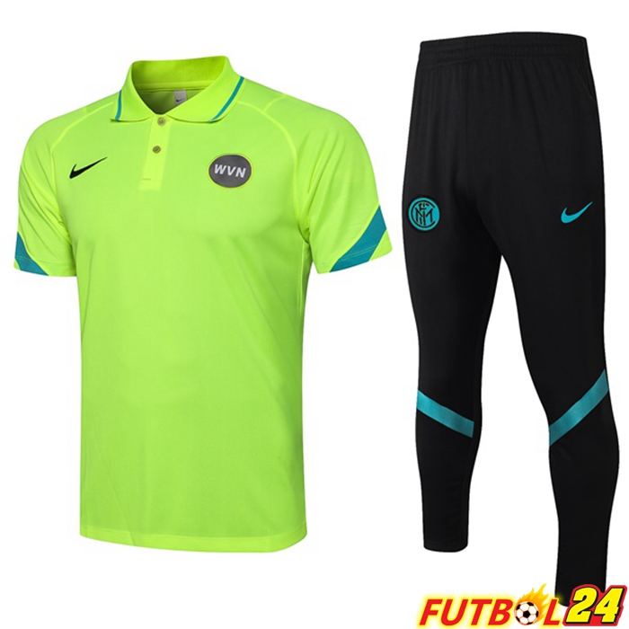 Camiseta Polo Inter Milan + Pantalones Verde 2021/2022
