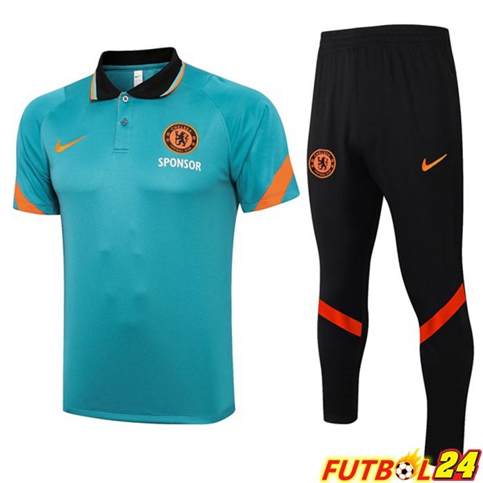 Camiseta Polo Chelsea + Pantalones Azul 2021/2022