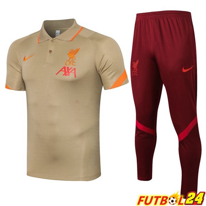 Camiseta Polo Liverpool + Pantalones Amarillo 2021/2022