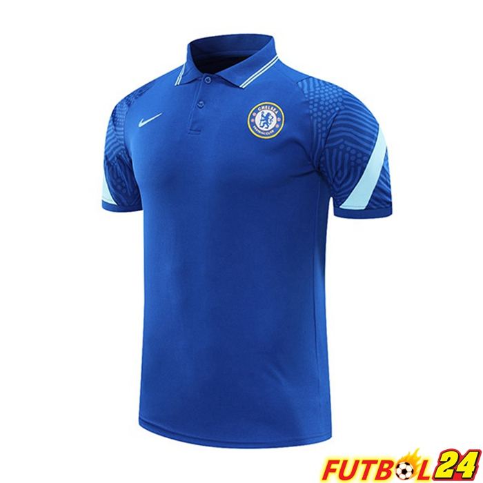 Camiseta Polo Chelsea Azul 2021/2022
