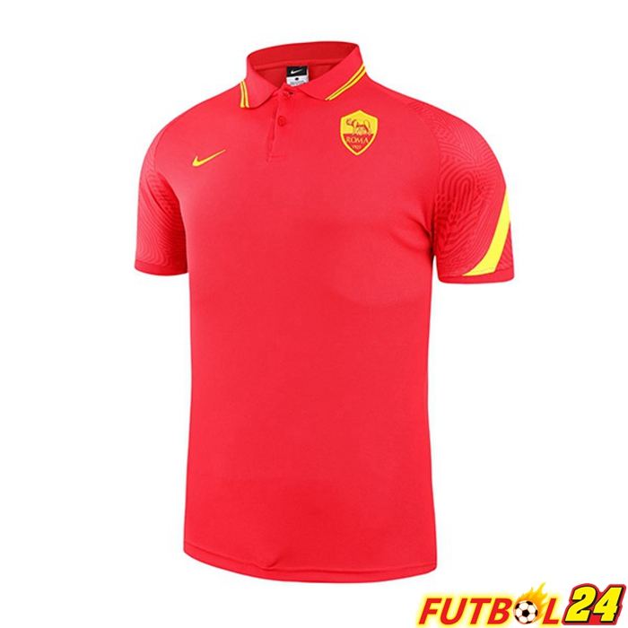 Camiseta Polo AS Roma Rojo 2021/2022