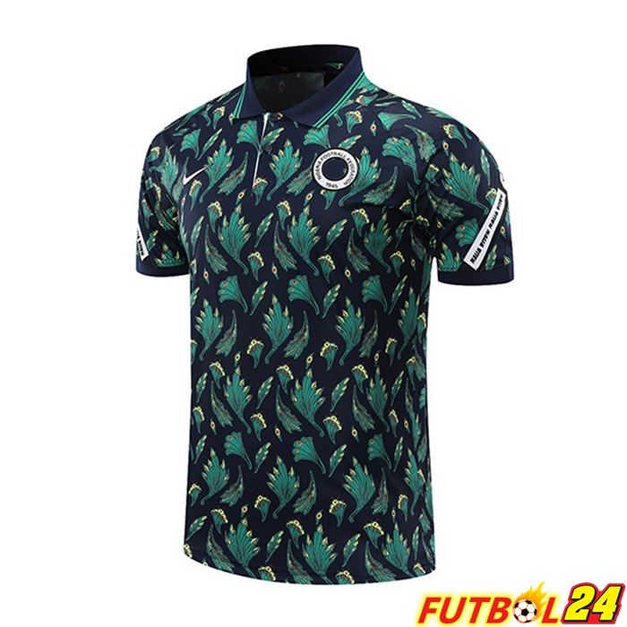 Camiseta Polo Nigeria Negro Verde 2021/2022
