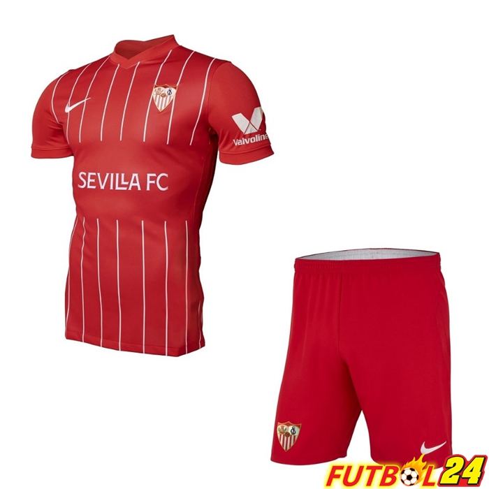 Camiseta Sevilla FC Niños Alternativo Rojo 2021/2022