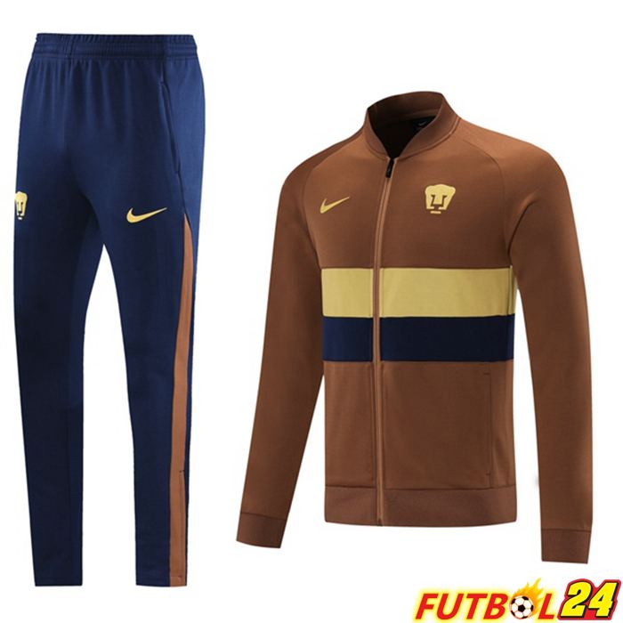 Chaquetas Chandal Futbol Pumas UNAM Amarillo 2021/2022