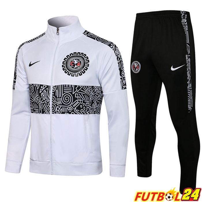 Chaquetas Chandal Futbol Club America Blanca 2021/2022