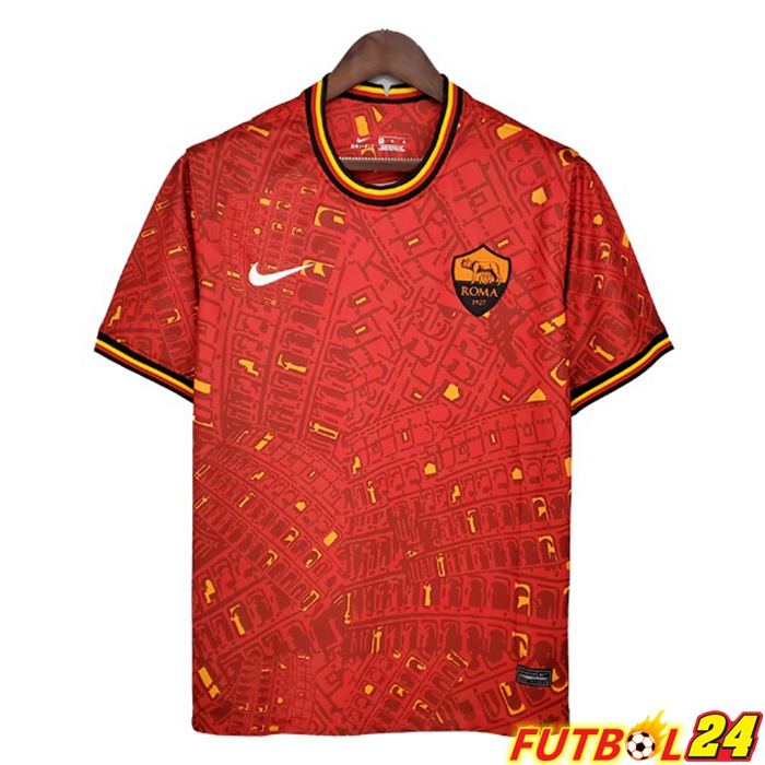 Camiseta Entrenamiento AS Roma Rojo 2021/2022