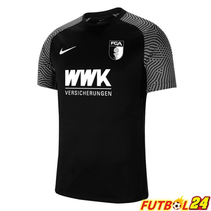Camiseta FC Augsburg Tercero Negro 2021/22