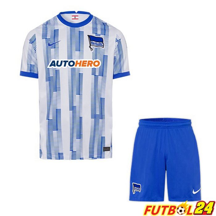 Camiseta Hertha BSC Niños Titular Blanca 2021/22