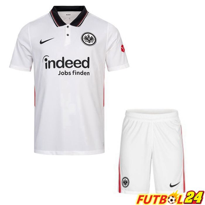Camiseta Eintracht Frankfurt Niños Tercero Blanca 2021/22