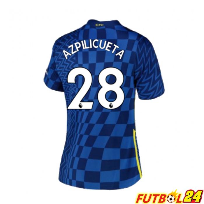 Camiseta Chelsea (AZPILICUETA 28) Mujer Titular Azul 2021/2022
