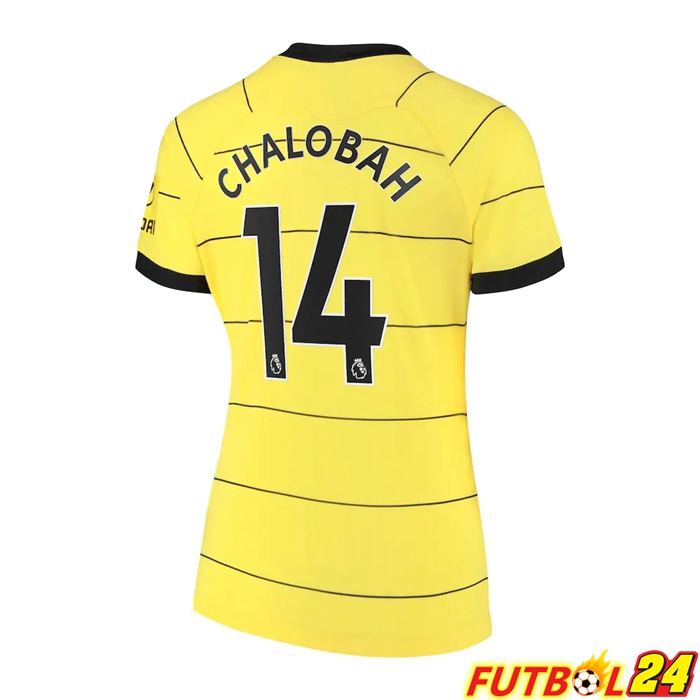 Camiseta Chelsea (Chalobah 14) Mujer Alternativo Amarillo 2021/2022