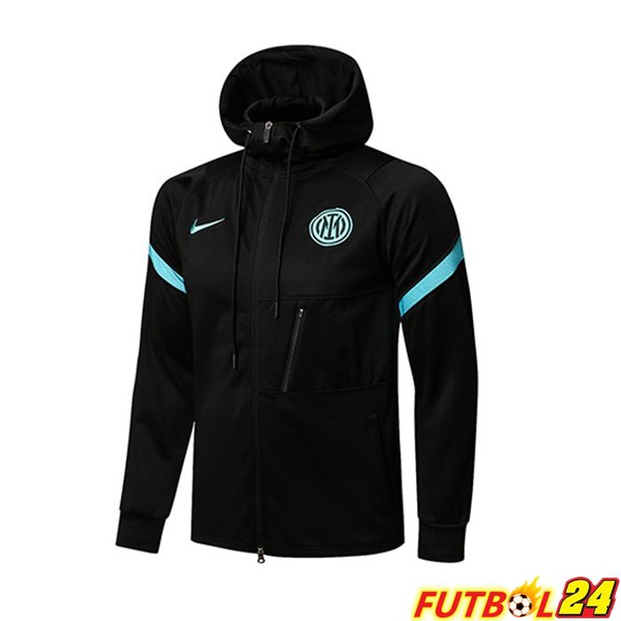 Chaquetas Con Capucha Inter Milan Negro 2021/2022