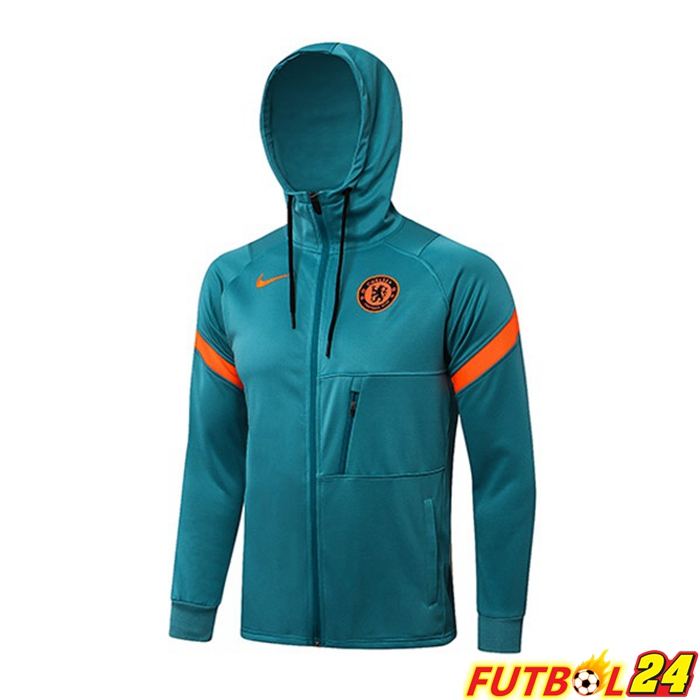 Chaquetas Con Capucha Chelsea Azul 2021/2022