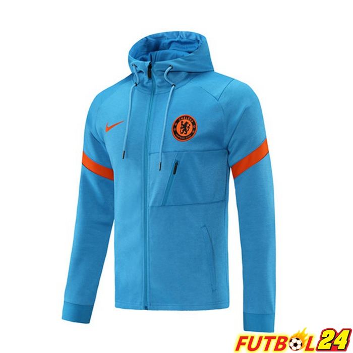 Chaquetas Con Capucha Chelsea Azul 2021/2022