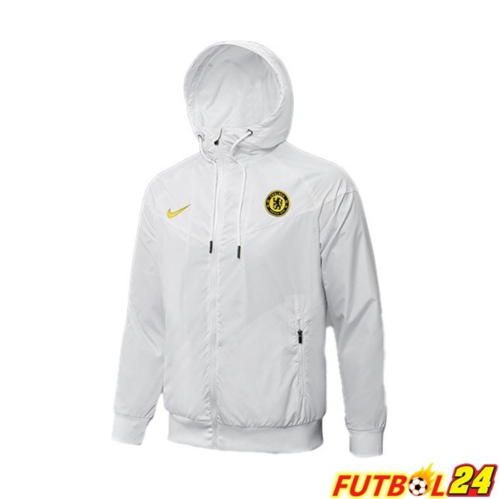 Chaquetas Con Capucha Chelsea Blanca 2021/2022