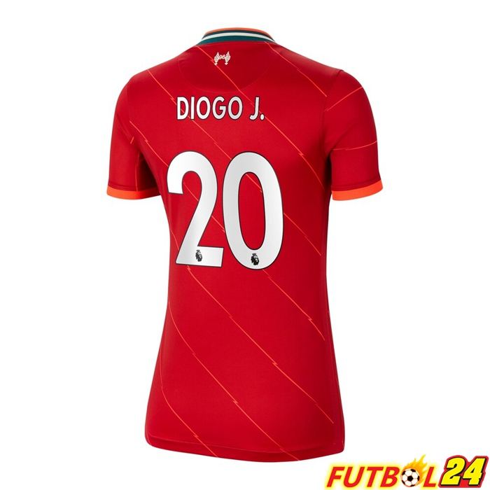 Camiseta Liverpool (DIOGO J. 20) Mujer Titular Rojo 2021/2022