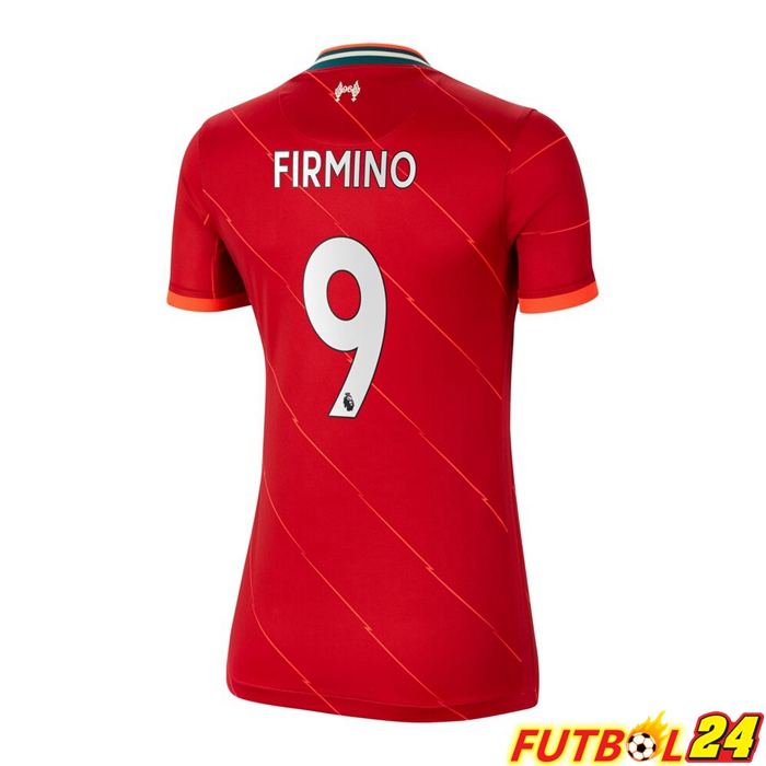 Camiseta Liverpool (FIRMINO 9) Mujer Titular Rojo 2021/2022