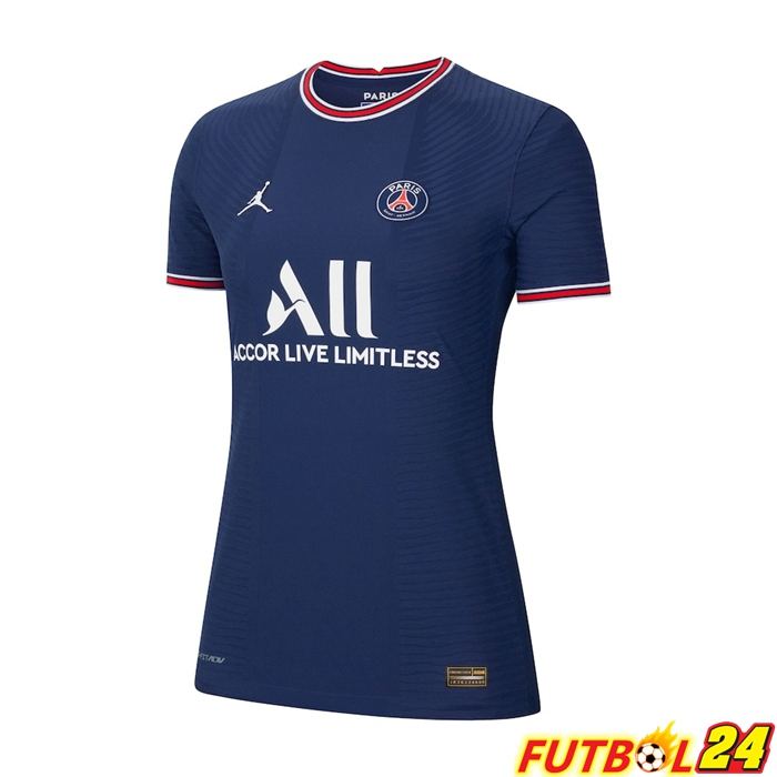 Camiseta PSG x Jordan Mujer Titular Azul 2021/2022