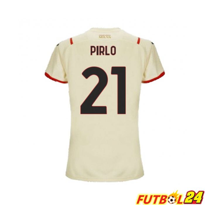 Camiseta AC Milan（PIRLO 21）Mujer Alternativo Beige 2021/2022