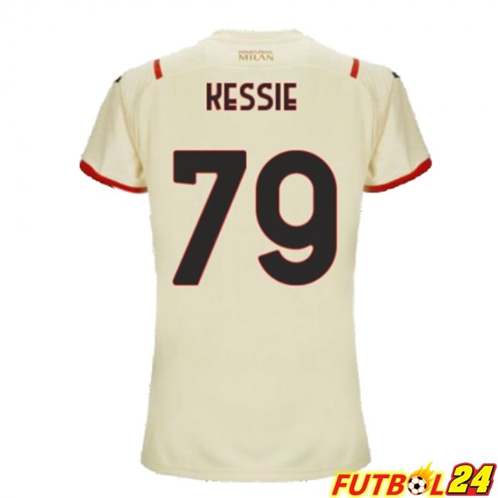 Camiseta AC Milan（KESSIE 79）Mujer Alternativo Beige 2021/2022