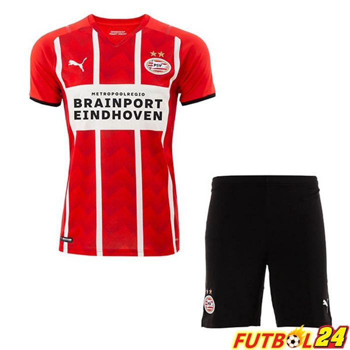 Camiseta PSV Eindhoven Niños Titular 2021/22