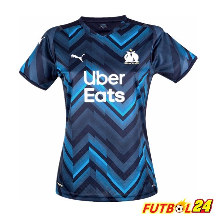 Camiseta Marsella Mujer Alternativo Azul Marino 2021/2022