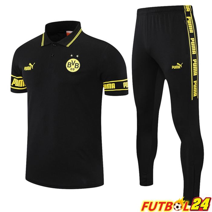 Camiseta Polo Dormund + Pantalones Negro 2021/2022